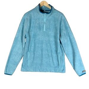 Chubbies Fleece Adult Large Pullover 1/2 Zip Blue‎ Sweater Jacket Athleisure